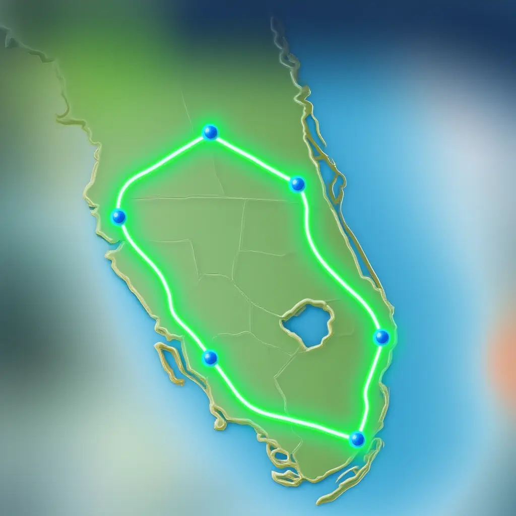 Mapa de rutas Florida